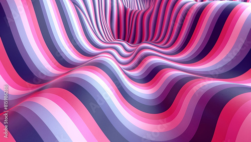 Vibrant Abstract Waves in a Hypnotic Formation Perfect for Modern Designs and Artistic Backgrounds 8K Wallpaper High-resolution