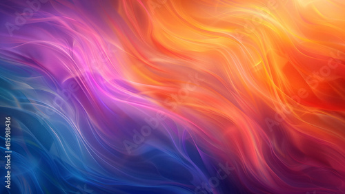 Wallpaper Mural Vibrant Abstract Wave Background in Orange, Blue, and Purple Tones Perfect for Design and Art Projects 8K Wallpaper High-resolution Torontodigital.ca