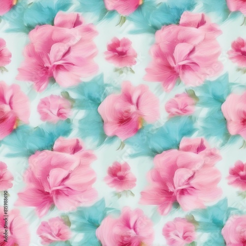 beautiful floral flower seamless pattern background for premium product ai generated