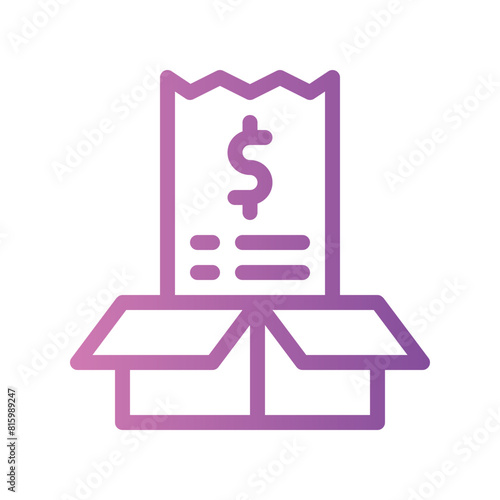 delivery gradient icon
