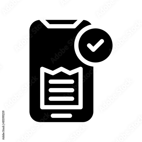 verified glyph icon