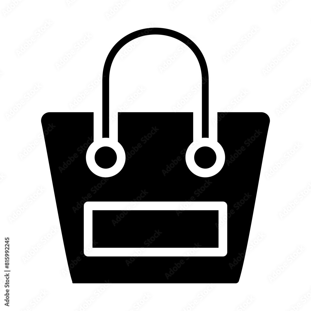 Disposable Bag Glyph Icon Design Disposable Bag Glyph Icon Design