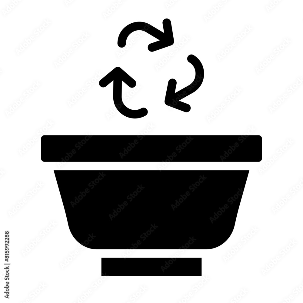 Green packaging Glyph Icon Design Green packaging Glyph Icon Design