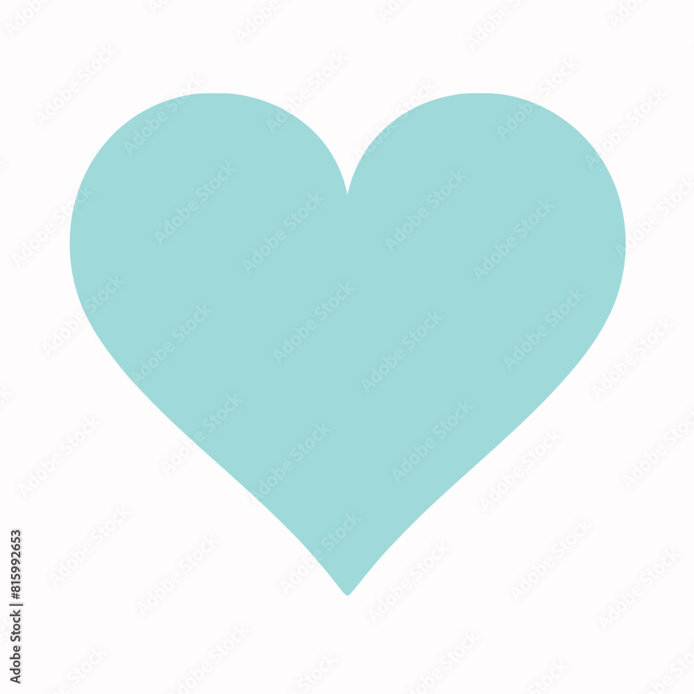 Vector style heart shape symbol logo Vector style heart shape symbol logo