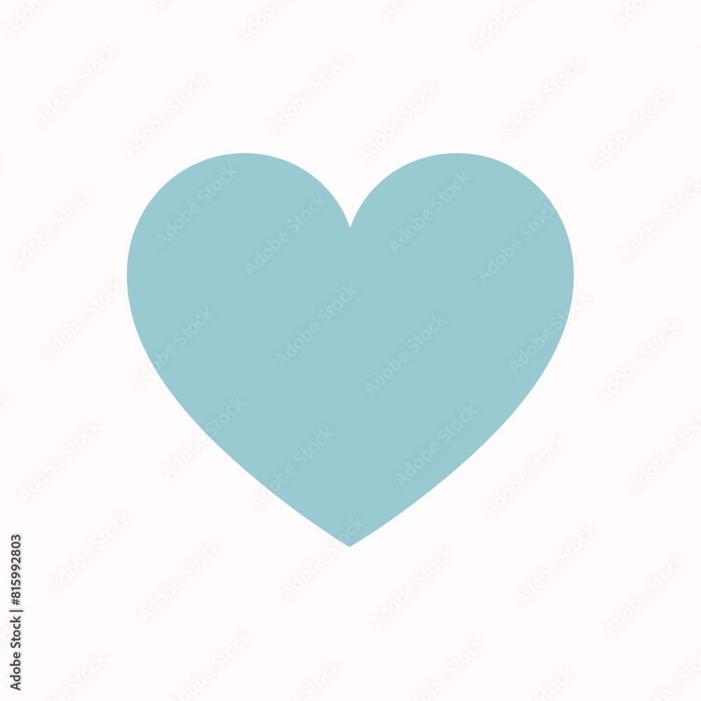 Vector style heart shape symbol logo Vector style heart shape symbol logo