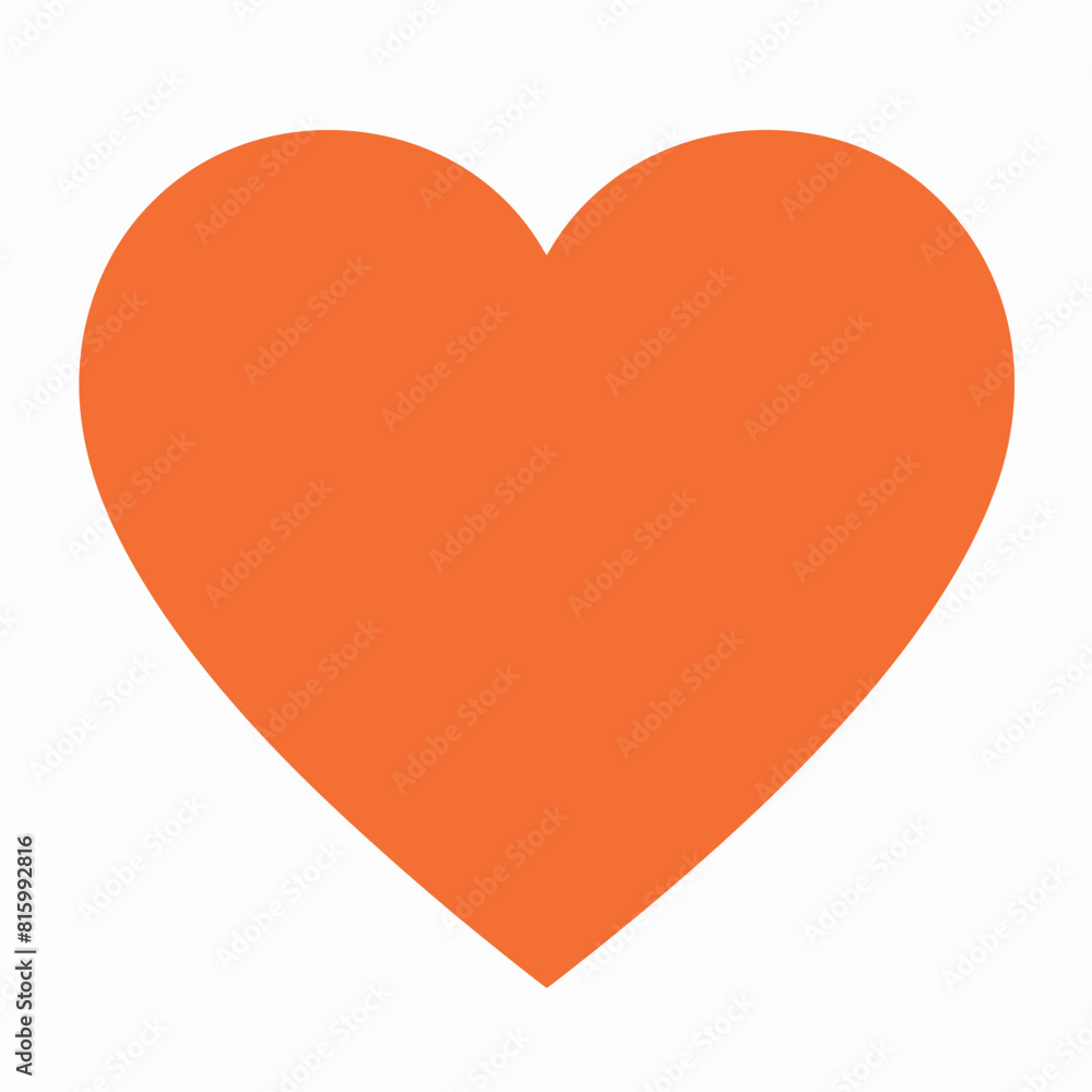 Vector style heart shape symbol logo Vector style heart shape symbol logo