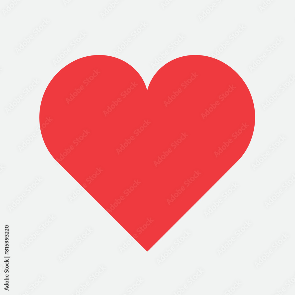 Vector style heart shape symbol logo Vector style heart shape symbol logo