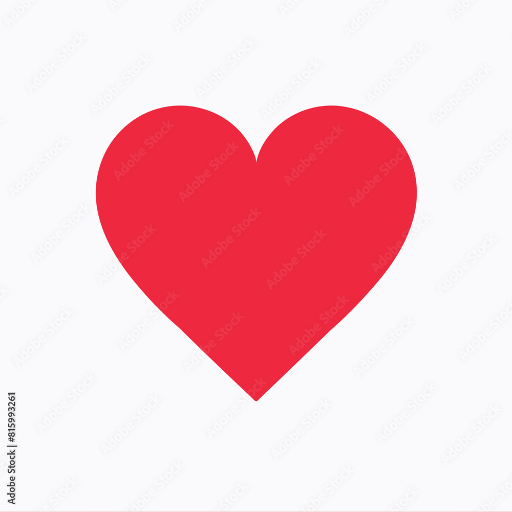 Vector style heart shape symbol logo Vector style heart shape symbol logo