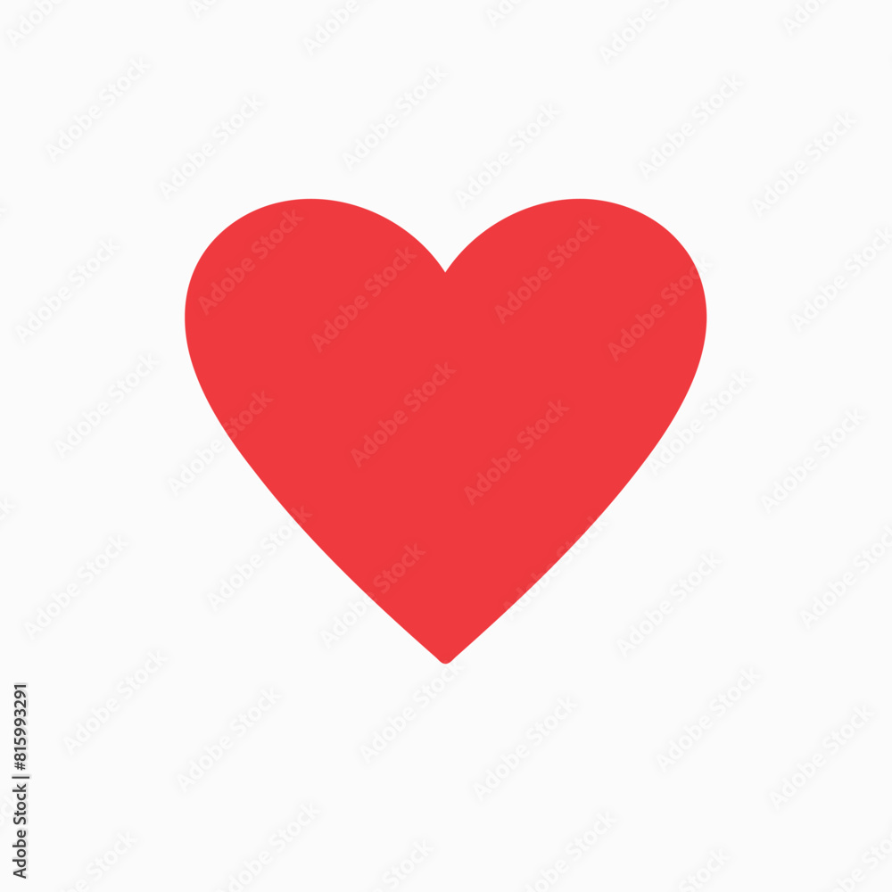 Vector style heart shape symbol logo Vector style heart shape symbol logo