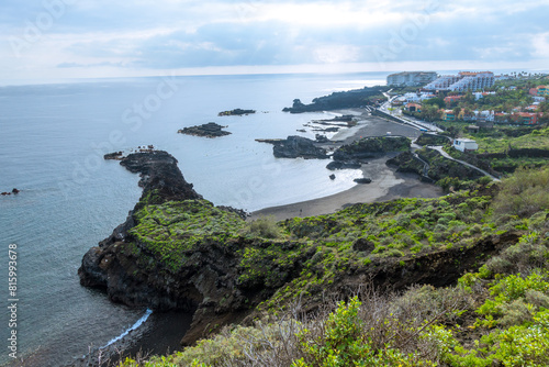 Panoramic view of Los Cancajos beach on the island of La Palma