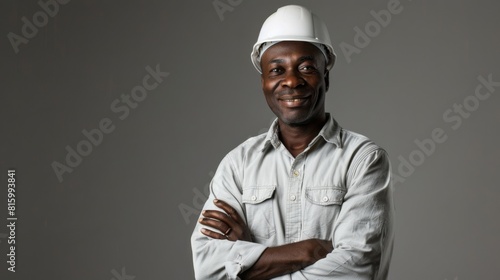 Portrait of a Smiling Construction Worker