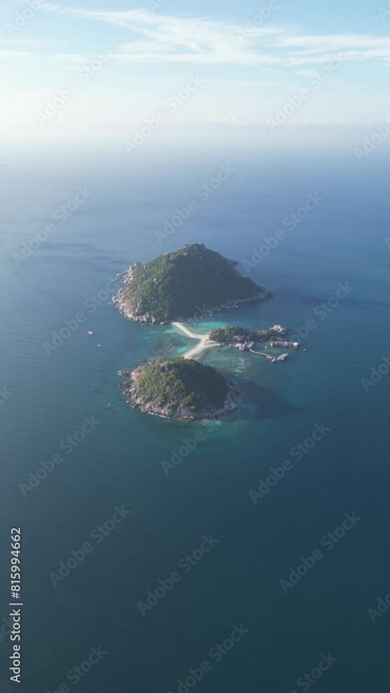 Aerial view of tropical paradise island, Nang Yuan Island or Ko Nang Yuan Island, Thailand Aerial view of tropical paradise island, Nang Yuan Island or Ko Nang Yuan Island, Thailand