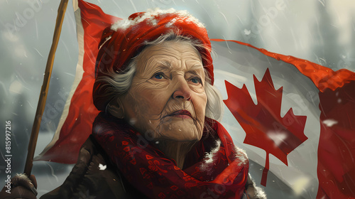 portrait of awoman, Canada photo