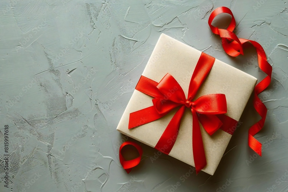 Beautifully Wrapped Gift Card with Red Ribbon for Any Occasion Beautifully Wrapped Gift Card with Red Ribbon for Any Occasion