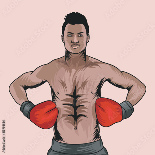 Boxing Vector Illustration Graphic