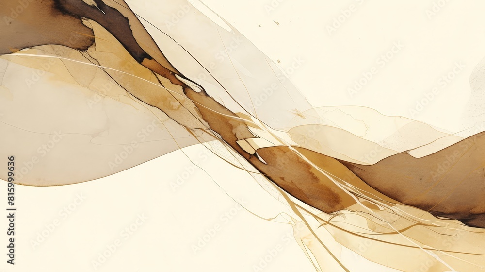 Abstract Painting With Brown and Beige Colors Abstract Painting With Brown and Beige Colors
