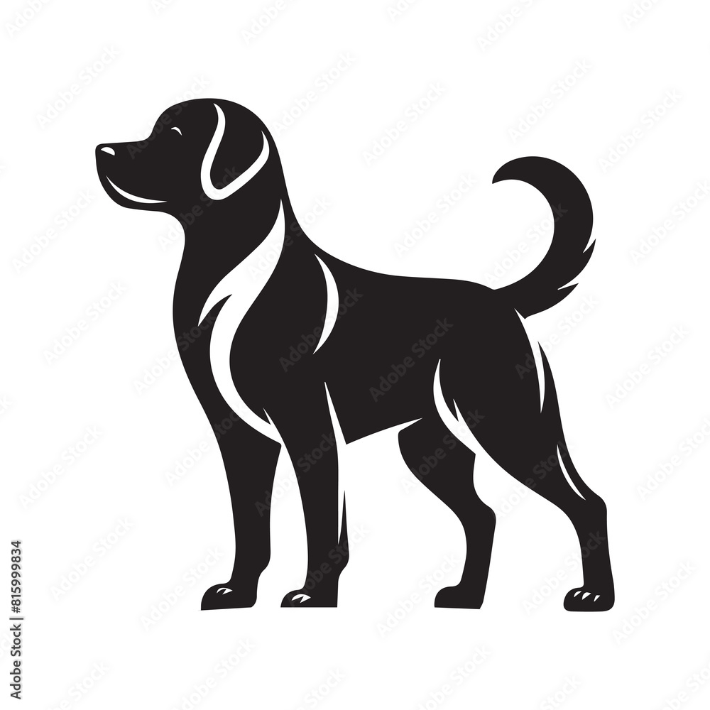 Dog Silhouettes vector graphic design isolated 