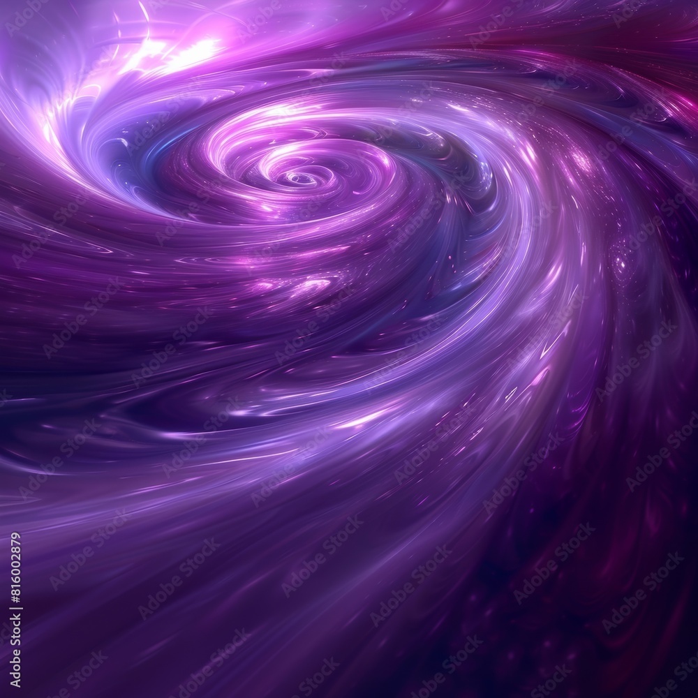 A vibrant purple swirl set against a soft purple backdrop.