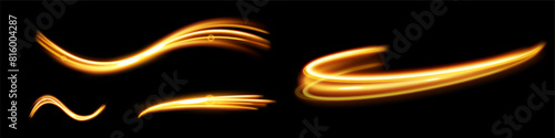 	
Light wave of shiny gold lines.Gold color glowing design element.Wavy bright stripes.
