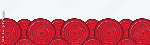Beet border or beet frame. Violet beetroot banner.