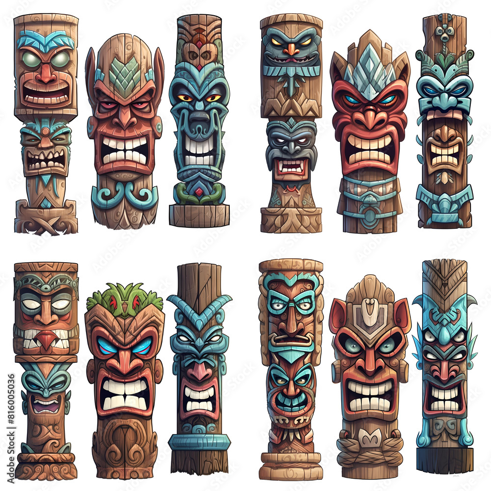 Tiki Totem Pole Tiki Totem Pole