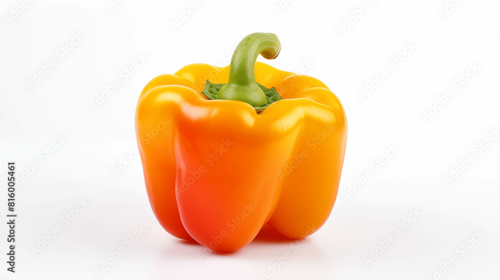 colorful bell pepper Isolated on a white background. colorful bell pepper Isolated on a white background.