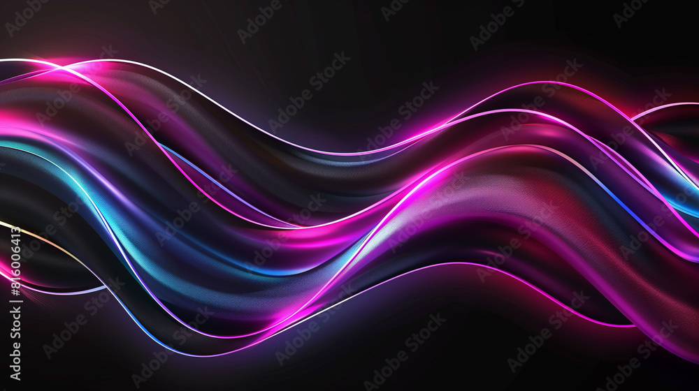 abstract glowing wavy background with blue, pink and purple lines abstract glowing wavy background with blue, pink and purple lines