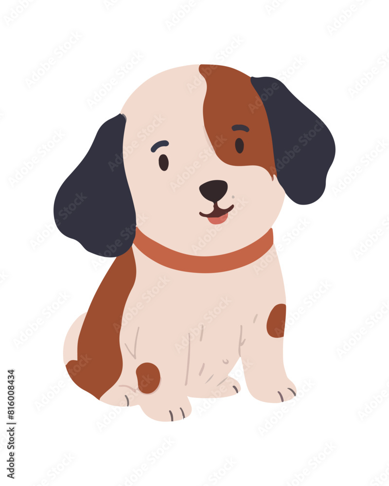 Dachshund puppy on white Background cartoon vector illustration Dachshund puppy on white Background cartoon vector illustration