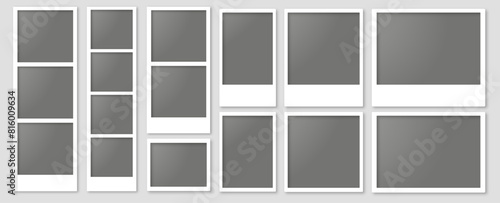 filled all polaroids frames transparent background
