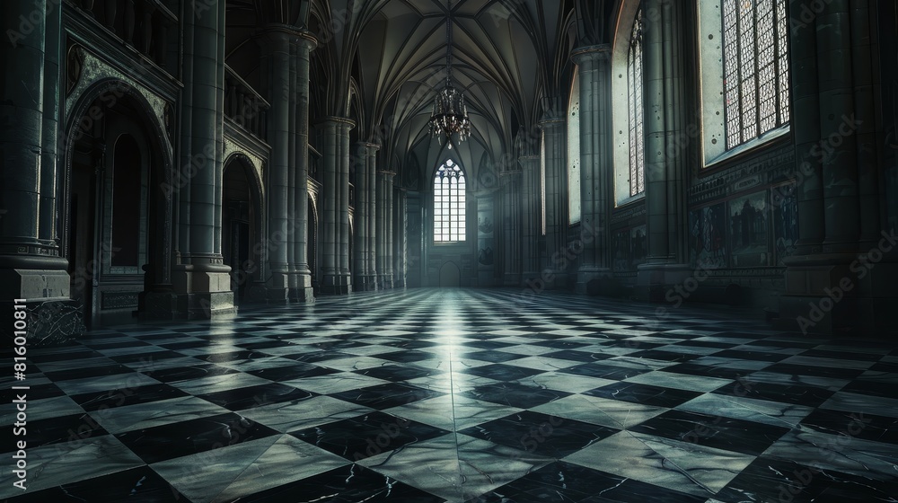 Abstract empty big hall dark gothic light room. Abstract empty big hall dark gothic light room.