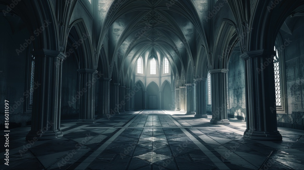 Abstract empty big hall dark gothic light room. Abstract empty big hall dark gothic light room.