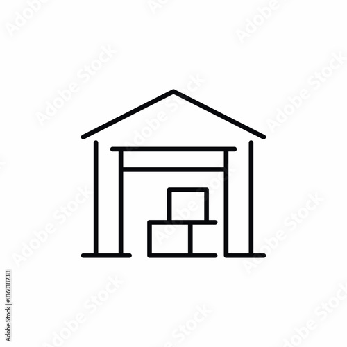 garage storage store box icon