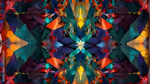 abstract background With a kaleidoscope Theme