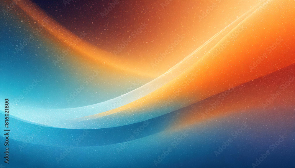 Blue and warm orange noise gradient background. AI Generated Blue and warm orange noise gradient background. AI Generated