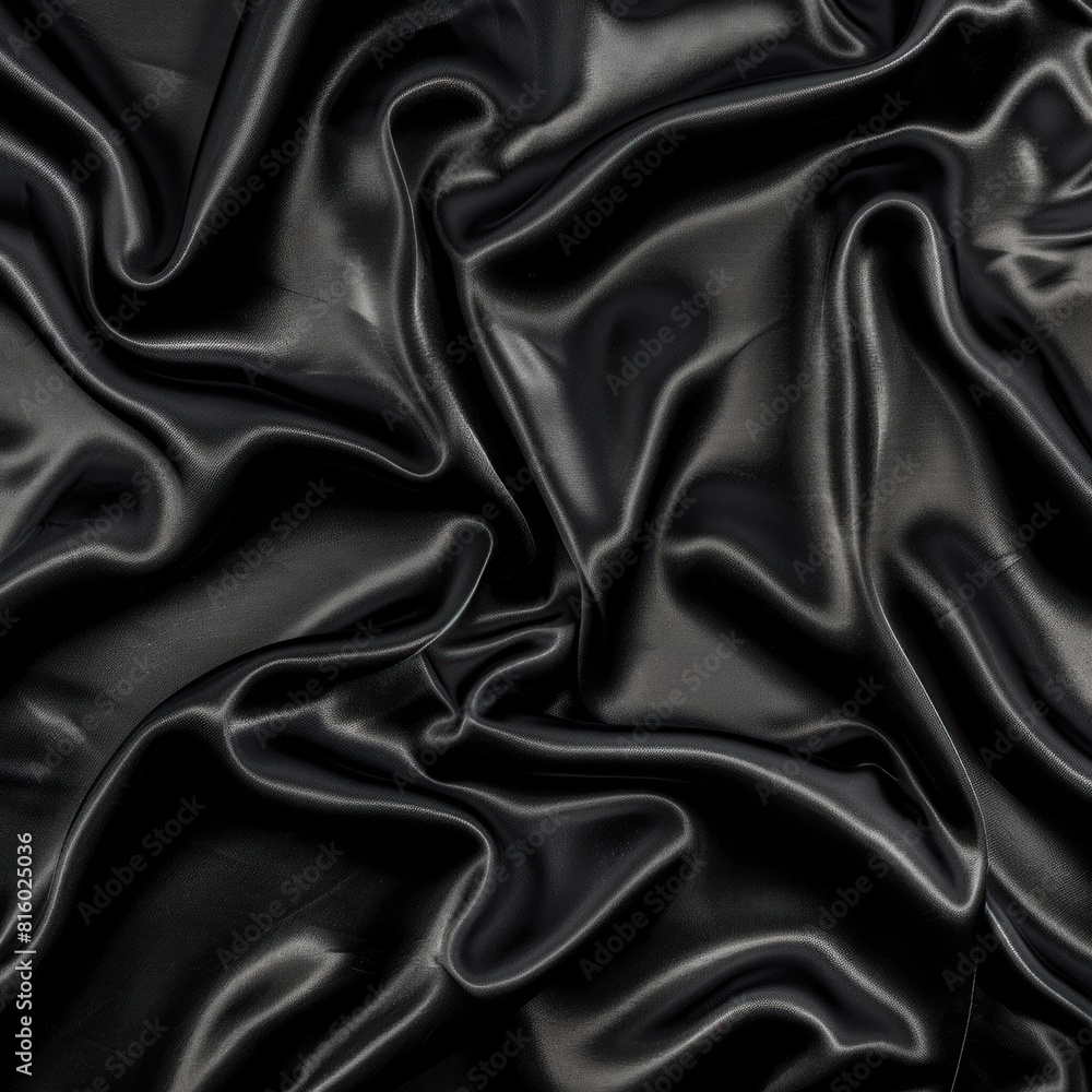 a black silk fabric texture square sample patch a black silk fabric texture square sample patch