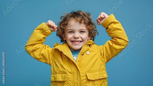 A Joyful Boy Celebrating Success