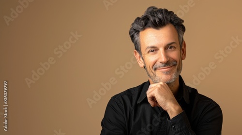 Confident Smiling Mature Man photo