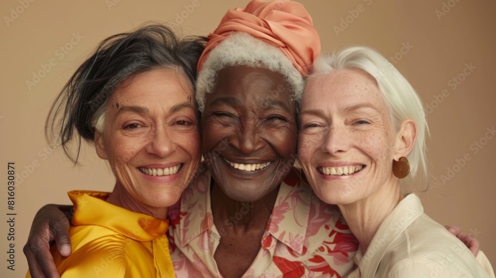 A Portrait of Joyful Senior Friends A Portrait of Joyful Senior Friends
