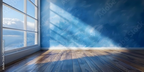 Mockup de piso de madeira brilhante e liso para design de interiores. Concept wooden flooring, shiny finish, interior design, mockup, smooth surface photo