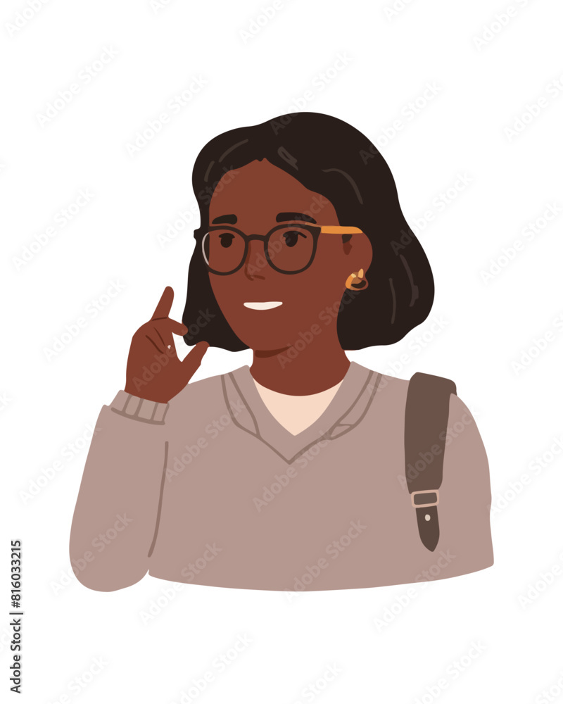 Businesswoman flat design vector illustration Businesswoman flat design vector illustration