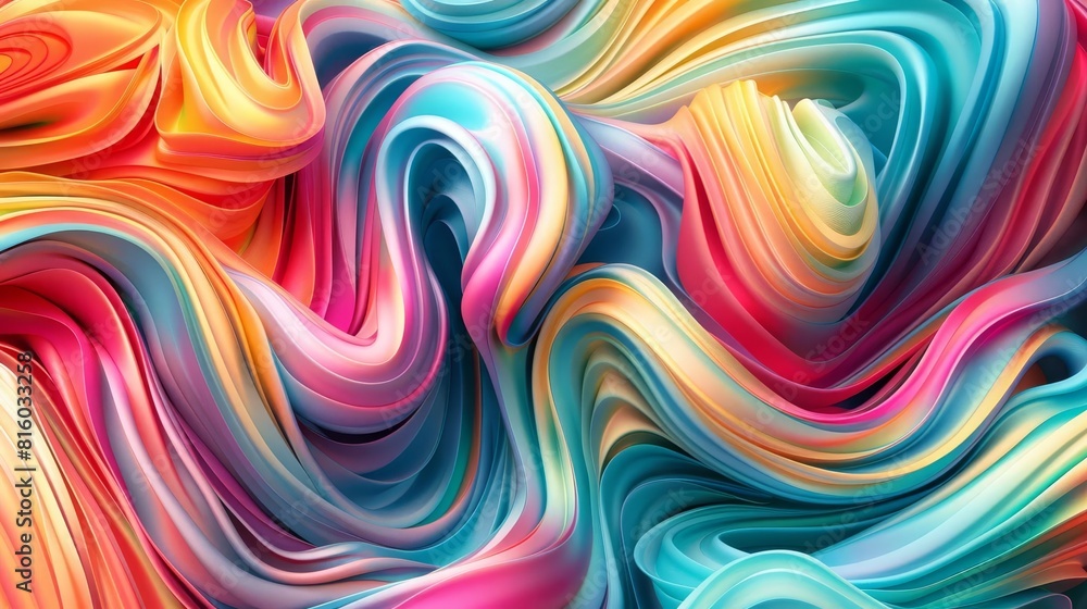 vibrant abstract twisted shapes in rainbow colors surreal 3d render of organic forms vibrant abstract twisted shapes in rainbow colors surreal 3d render of organic forms