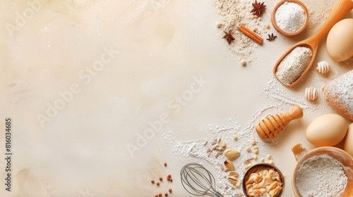 world baking day background concept with copy space