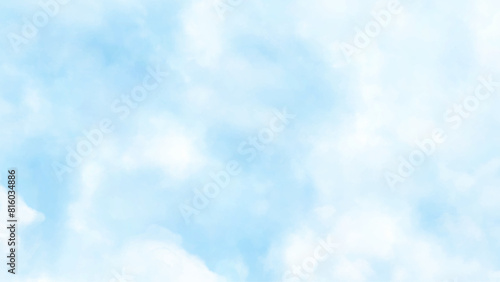 Blue sky and white cloud detail. Summer heaven with colorful clearing sky. Good weather, beautiful nature,Fantasy