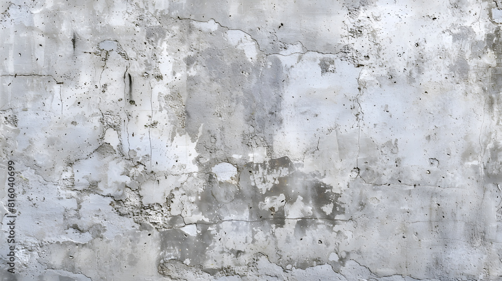 Old gray concrete wall texture panoramic background : Generative AI Old gray concrete wall texture panoramic background : Generative AI
