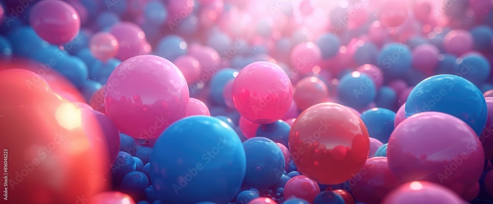 Colorful Balloons Background, Birthday Background