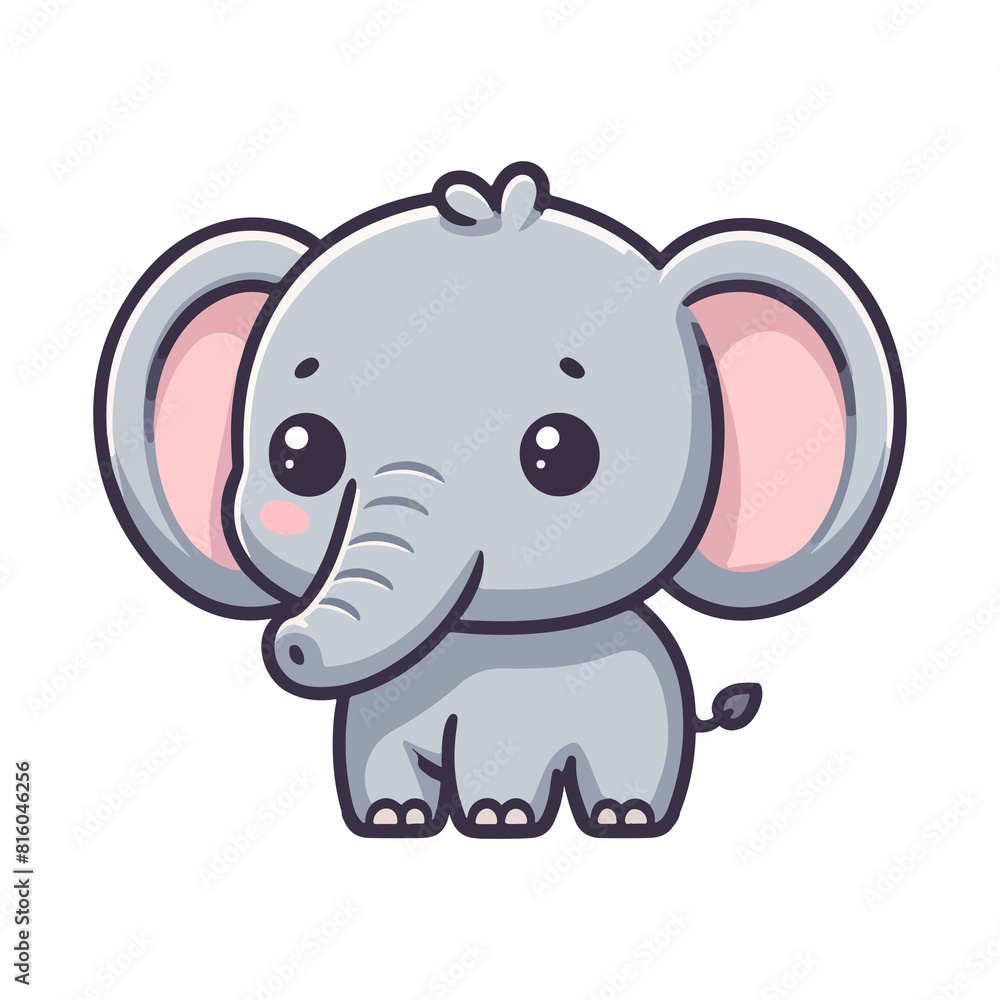 cute icon character elephant cute icon character elephant