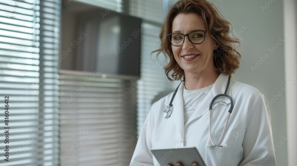 Confident Doctor Holding Tablet Confident Doctor Holding Tablet