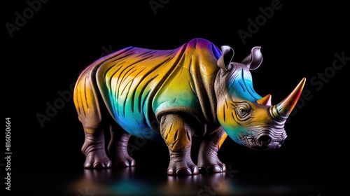 rhino in the dark