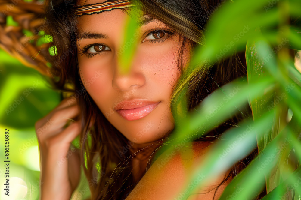 Beautiful Woman of the Amazon, Power and Beauty of the Indigenous Culture of the Amazon Beautiful Woman of the Amazon, Power and Beauty of the Indigenous Culture of the Amazon
