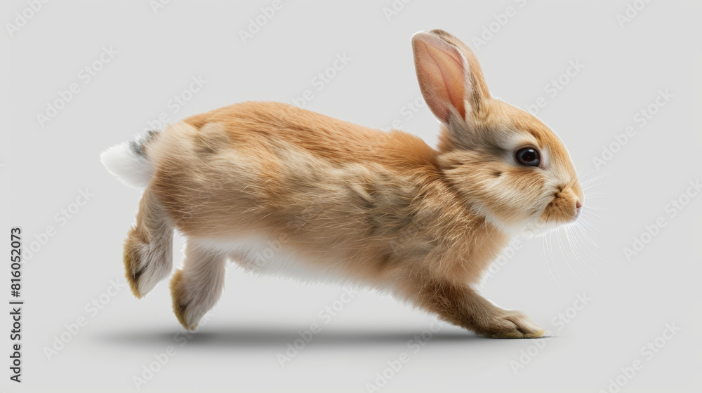 Fototapeta premium portrait of cute rabbit isolated